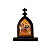 Mini Capela de São Luís e Santa Zélia Martin em MDF 7cm - Imagem 1