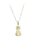Colar Nossa Senhora Aparecida Folheado Coroa com Strass - Imagem 1