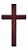 Crucifixo Cruz de Mão em Madeira Rústica 12cm - Imagem 1
