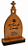 Mini Capela de Nossa Senhora de Lourdes em MDF 10cm - Imagem 2