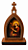 Mini Capela de Santa Cecília em MDF 10cm - Imagem 1