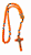 Terço de São Bento Conta Redonda 10mm Laranja - Imagem 1