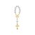 Kit Dezena Divino Espírito Santo Dourado Pérola Abs Branca 8mm (3 unidades) - Imagem 2