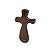 Cruz Crucifixo de Mão em Madeira Imbuia 10cm Sensorial - Imagem 2