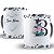 Caneca flores e coração com nome e inicial personalizados - Imagem 1