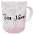 Caneca florida personalizada com qualquer nome e inicial - Imagem 1