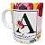 Caneca com qualquer nome e inicial personalizados florido - Imagem 1