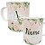 Caneca floral com nome e inicial personalizados presente - Imagem 1
