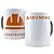 Caneca profissão construtor com nome personalizado presente - Imagem 1