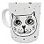 Caneca eu amo gato cat love presente mãe/pai de pet fofo - Imagem 1
