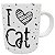 Caneca I love cat eu amo gato presente pai/mãe de pet - Imagem 2
