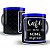 Caneca café para despertar azul com nome personalizado - Imagem 1