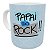 Caneca papai do rock presente criativo dia dos pais música - Imagem 1