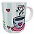 Caneca café na xicara amor no coração presente - Imagem 2