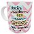 Caneca vocês aceitam ser meus dindos para sempre rosa - Imagem 1