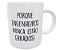 Caneca profissão engenharia divertida faculdade presente - Imagem 2