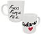 Caneca foco, força, fé e... FODA-SE! presente divertido - Imagem 1