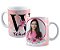 Caneca qualquer nome+inicial personalizado com foto flor - Imagem 1