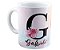 Caneca floral nome+inicia personalizados com foto presente - Imagem 2
