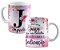 Caneca profissão juiza qualquer nome personalizado floral - Imagem 1