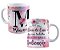 Caneca dona de casa personalizada com qualquer nome floral - Imagem 1
