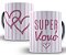 Caneca super vovó presente dia dos avós amor familia - Imagem 1