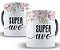 Caneca super avó presente criativo fofo divertido familia - Imagem 1