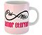 Caneca pai mãe amor eterno presente caneca familia rosa - Imagem 1