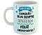 Caneca que seu caminho seja iluminado feliz aniversário azul - Imagem 1