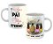 Caneca amor de pai e filhos é eterno com nome personalizado - Imagem 1