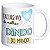 Caneca exclusivo do melhor dindo do mundo coração presente - Imagem 1