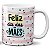 Caneca feliz dia das mães listrada presente mamãe - Imagem 2