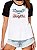Camiseta promovida a dinda camisa madrinha raglan - Imagem 3