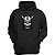 Casaco moletom com bolso caveira viking moda rua skull rock - Imagem 1