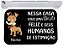 Capacho aqui vive uma vira lata feliz nome personalizado - Imagem 1