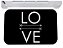 Capacho para porta love amor tapete 40x60 - Imagem 1