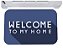 Capacho welcome to my home bem vindo a minha casa tapete - Imagem 1