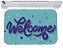 Capacho para entrada welcome bem vindo tapete de porta 40x60 - Imagem 1