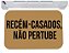 Capacho recem casados não perturbe tapete para porta 40x60 - Imagem 1