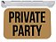 Capacho para porta private party tapete divertido 40x60 - Imagem 1