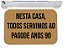 Capacho nessa casa todos servimos ao pagode anos 90 tapete - Imagem 1