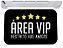 Capacho área vip  restrito aos amigos tapete de porta 40x60 - Imagem 1