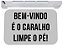 Capacho bem vindo é o caralho limpe o pé tapete pra porta - Imagem 1