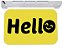 Capacho para porta hello carinha feliz tapete 40x60 - Imagem 1