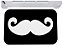 Capacho bigode bigodudo moustache tapete divertido 40x60 - Imagem 1