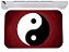 Capacho yin e yang equilibrio dualidade tapte 40x60 - Imagem 1