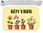 Capacho bem vindo flores plantas girassol tapete 40x60 - Imagem 1