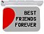 Capacho best friend forever bff 40x60 - Imagem 1