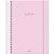 Caderno Universitário Capa Polipropileno 10 materias 160 Folhas Soothing Rosa - Imagem 1