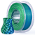 Filamento Elegoo PLA SILK 1.75mm 1Kg Azul Verde - Imagem 1